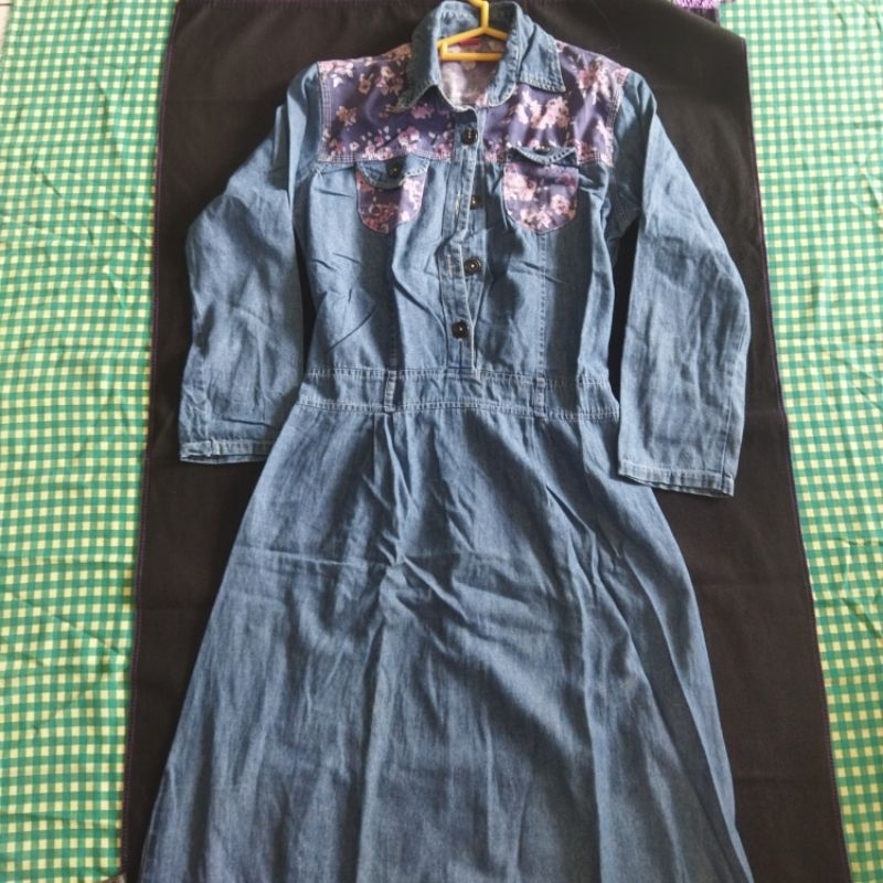 Preloved Jubah Denim