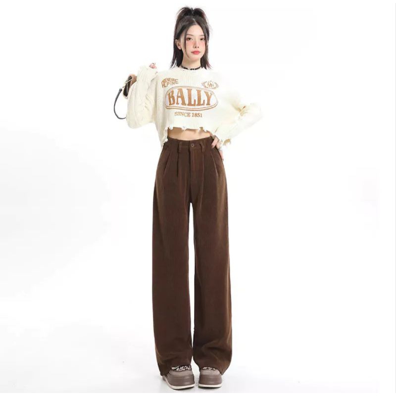 celana corduroy wanita kulot corduroy hightwaist