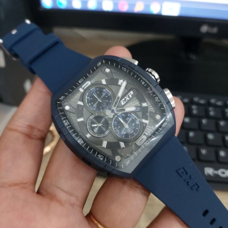 JAM TANGAN PRIA EXPEDITION EXP6782 EXP 6782 NAVY ORIGINAL