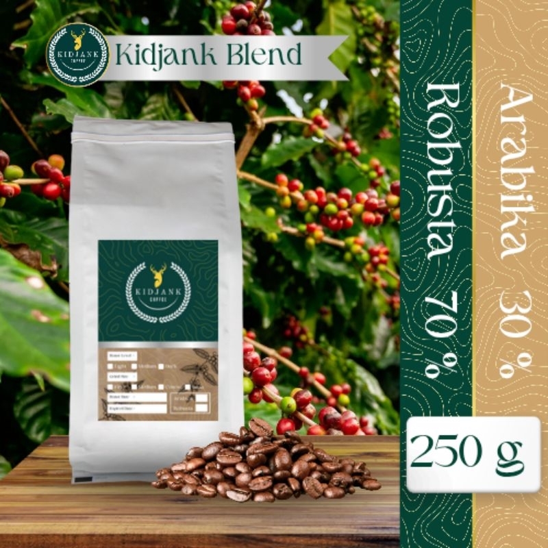 

Kidjank Blend 250 g - Arabika 30% Robusta 70%