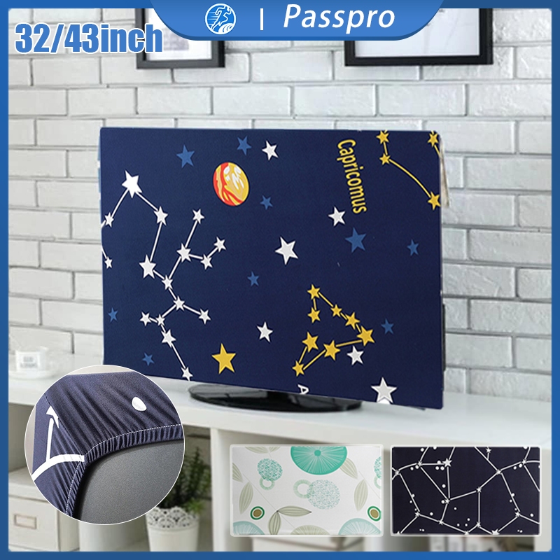 Cover TV Led 32inch/43inch Sarung Penutup TV Motif Cantik Elastis Tutup TV