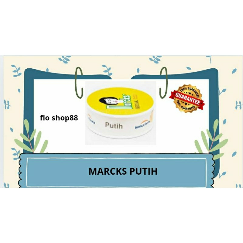 A - MARCKS / MARCKS BEDAK TABUR / MARCKS BEDAK PADAT / MARCKS BEDAK / MARCKS PUTIH