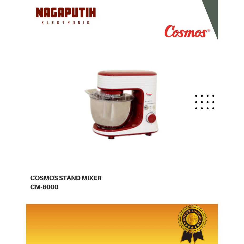 COSMOS STAND MIXER COSMOS CM-8000 4LITER MANGKOK STAINLESS