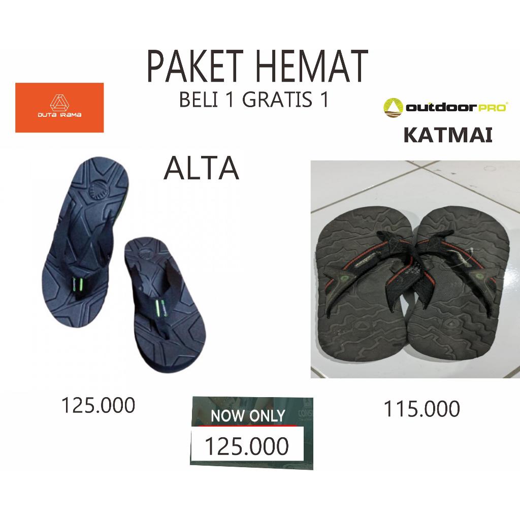 DUTAIRAMA - PAKET HEMAT BELI 1 GRATIS 1 SANDAL OUTDOOR ALTA + KATMAI