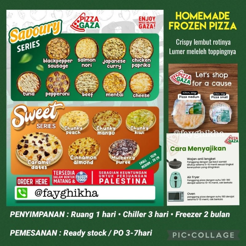 

PIZZA GAZA - HOMEMADE FROZEN PIZZA