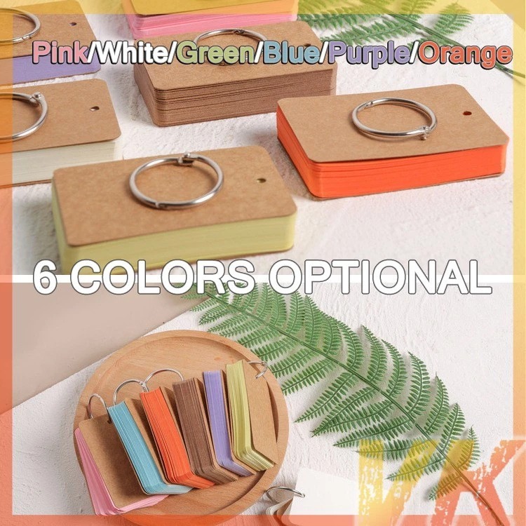 

Flash Card Papper Keychain Memo Note Notes Ring Kosong Kartu Belajar Sticky Notes Belajar Gantungan Memo Mini Buku Mini Ring