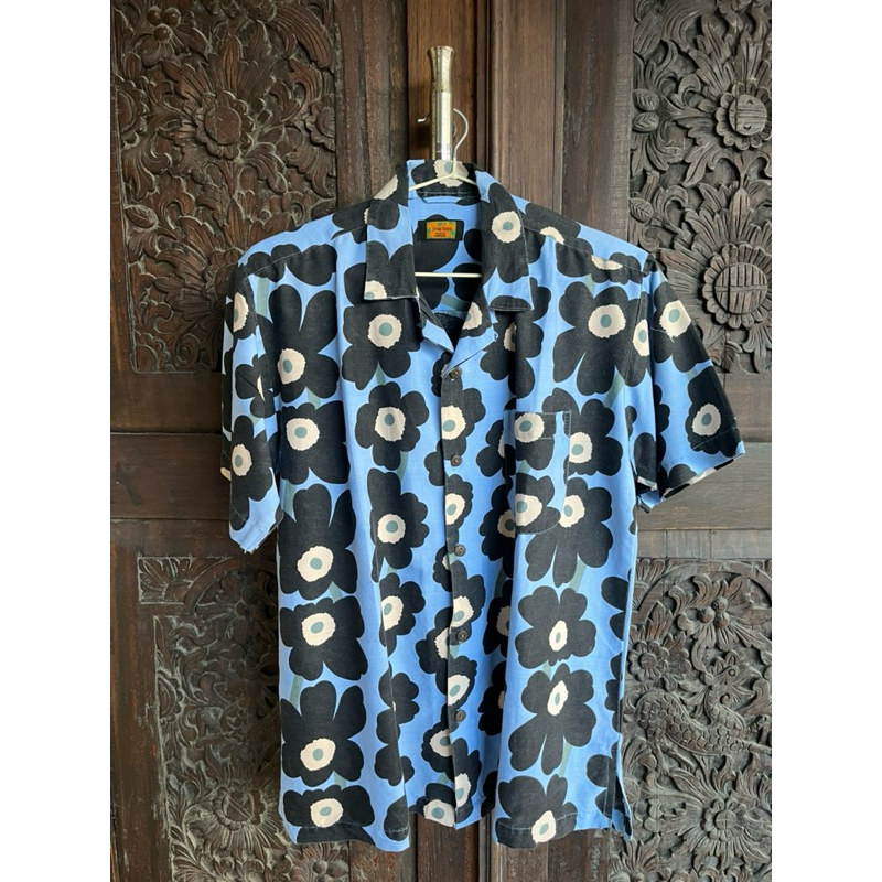Bowling Shirt | Blue Flower | Future Vintage