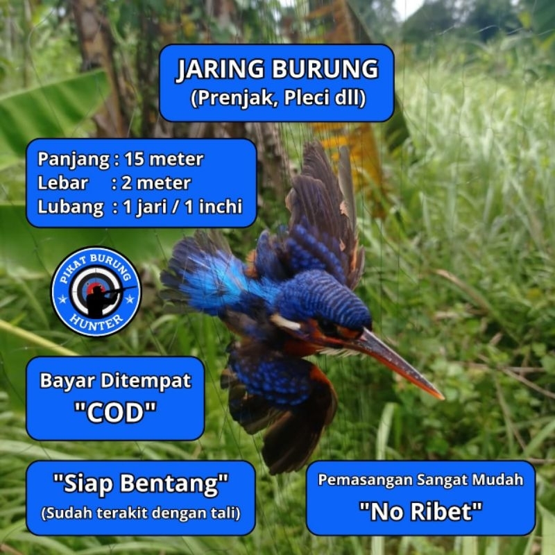 JARING BURUNG TENGKEK JARING BURUNG EMPRIT HAJI JARING BURUNG KECIL JARING BURUNG SAWAH JARING BURUN