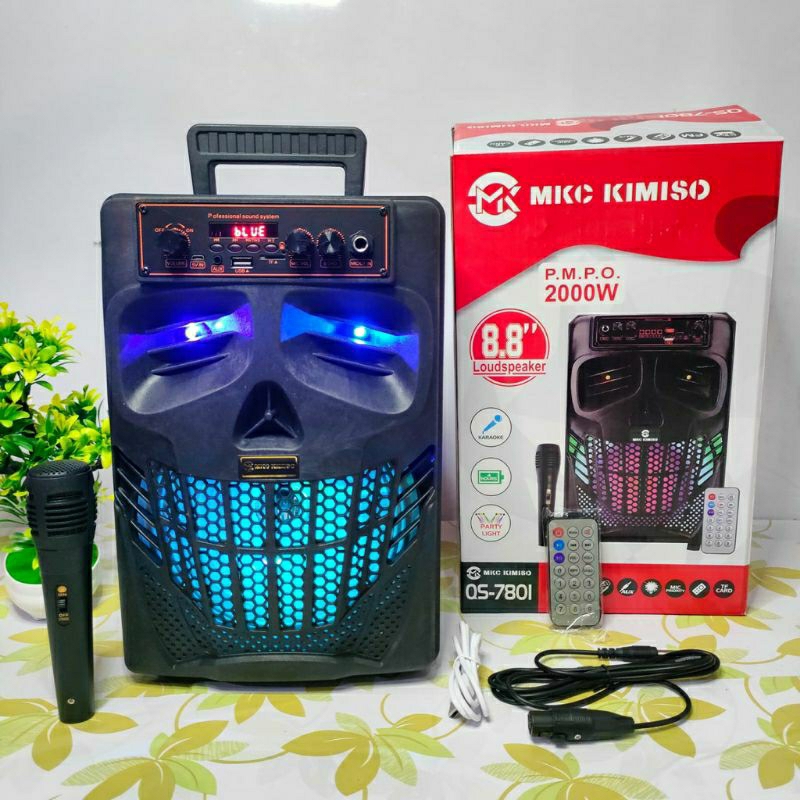 SPEAKER BLUETOOTH WIRELESS KIMISO QS 7801 SALON KAROKE 8,8 INCH