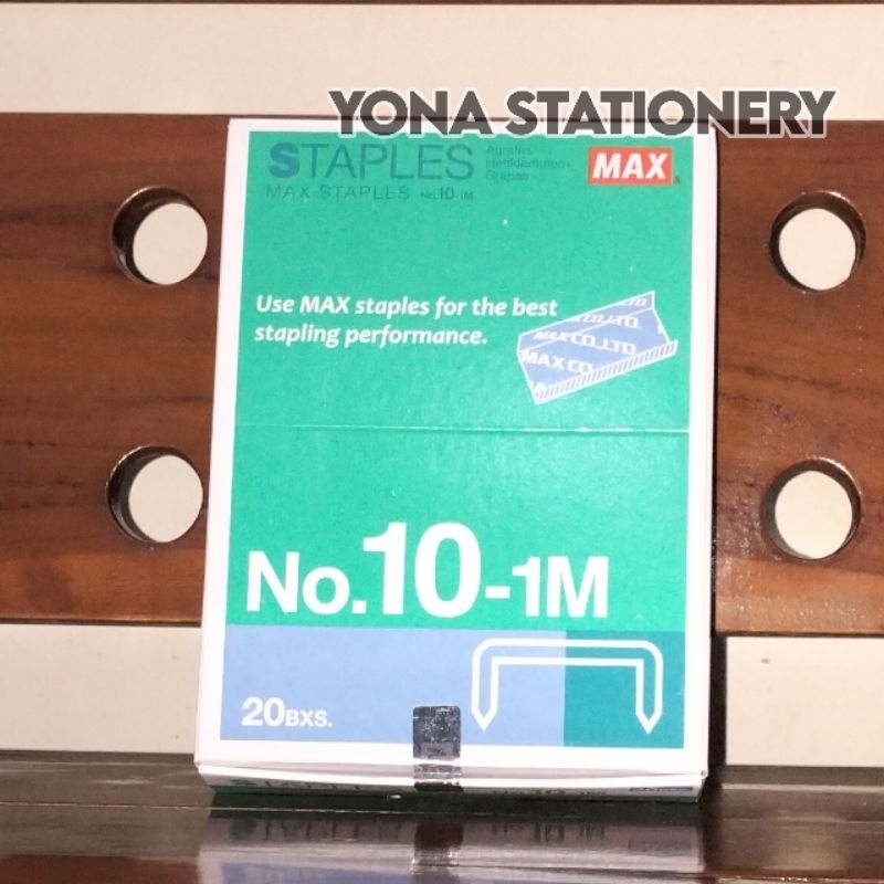 

Isi Staples Max No.10-1M | 1 Pak: 20 Kotak Kecil