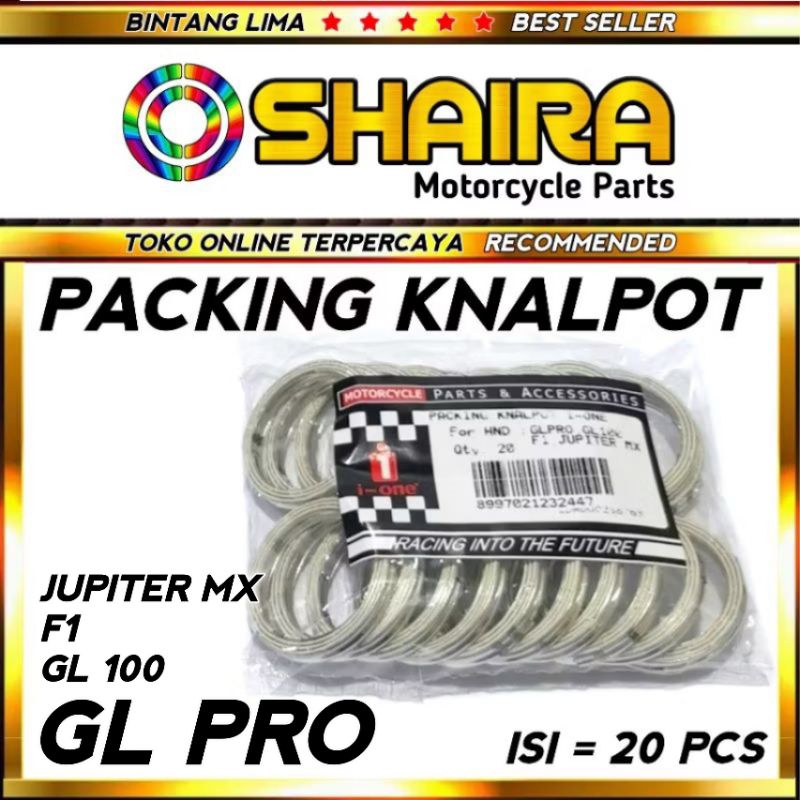 Paking Knalpot JUPITER MX / GLPRO / GL100 / VIXION Gasket Knalpot Packing Asbes Kenalpot Motor PACKI