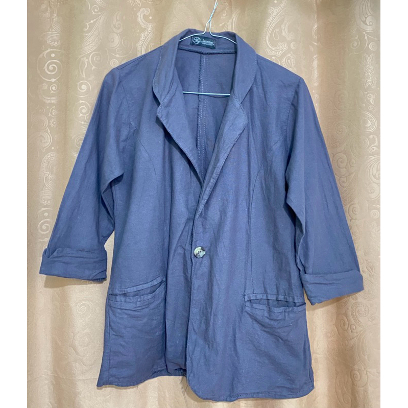 Preloved-Blazer Linen  Premium Katun Linen Rami Lightweight
