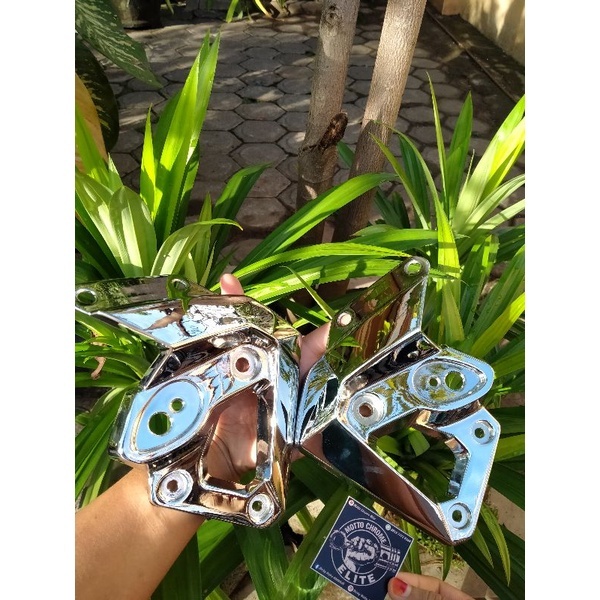 [SUDAH CHROME] Pangkon kupingan lampu barong Tiger Tirev ORIGINAL COPOTAN