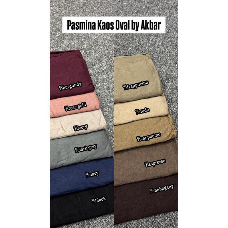 Pasmina Kaos Oval by Akbar