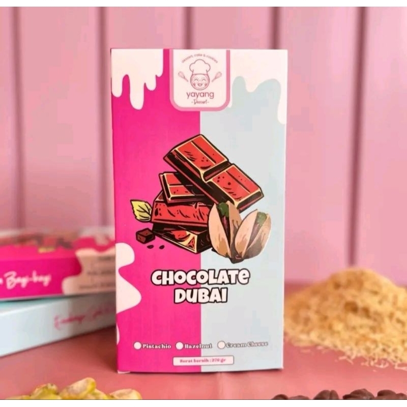 

Coklat dubai pistachio JUMBO & brownies coklat pistachio kunafa/kunafe