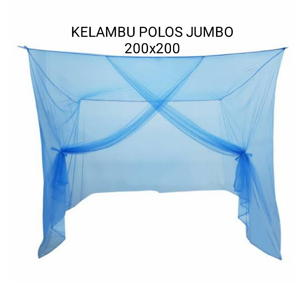 SNOOF - KELAMBU NYAMUK UKURAN 200X200 - KELAMBU TIDUR POLOS / KELAMBU NYAMUK JUMBO 200X200 TEBAL