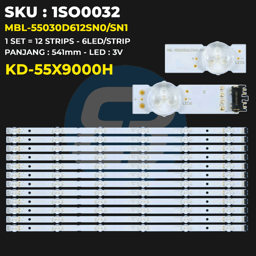 Backlight TV SONY 55 Inch KD-55X9000H MBL-55030D612SN0/SN1