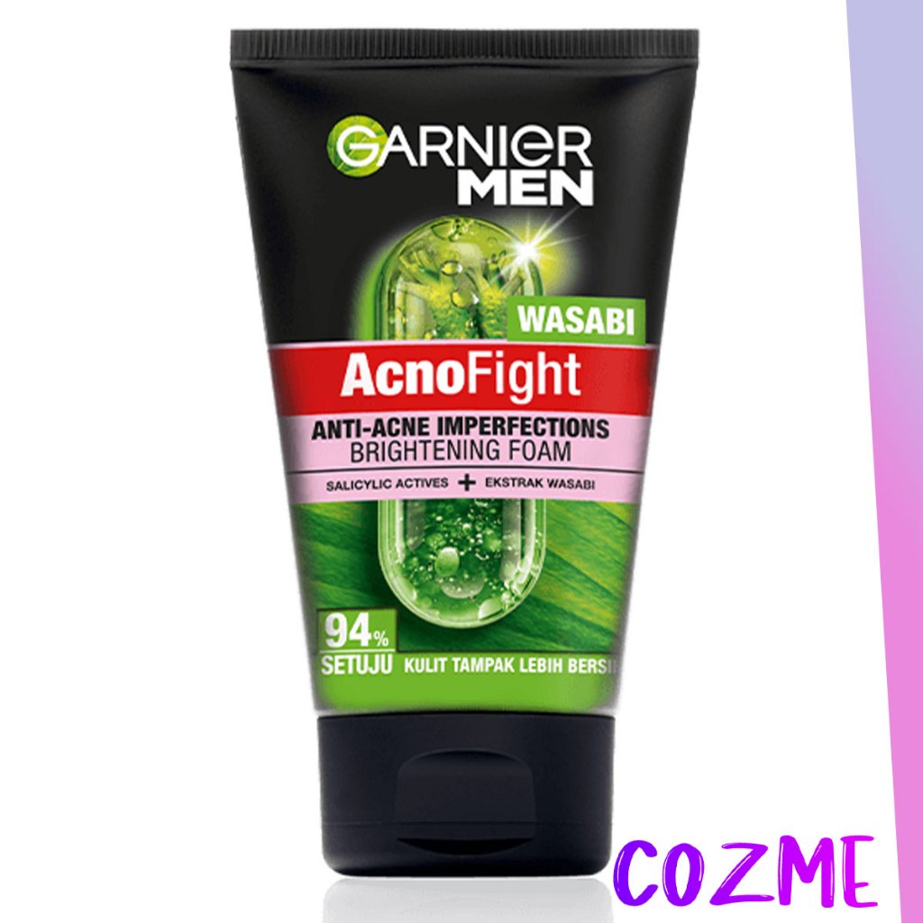 GARNIER MEN Acno Fight Wasabi Anti Acne Imperfections Brightening Foam