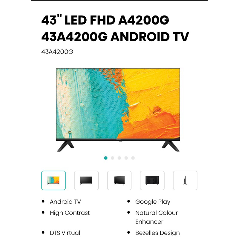 HISENSE SMART TV A4200G "43 inch"