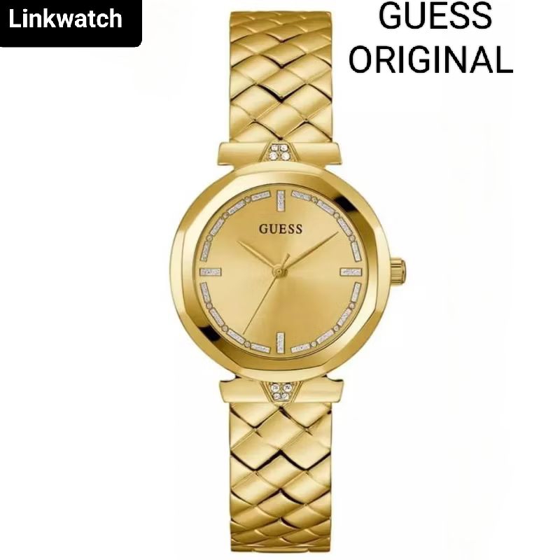 GUESS GW0613L2 RUMOUR Jam Tangan Wanita Analog Gold Original Garansi Resmi 1 Tahun