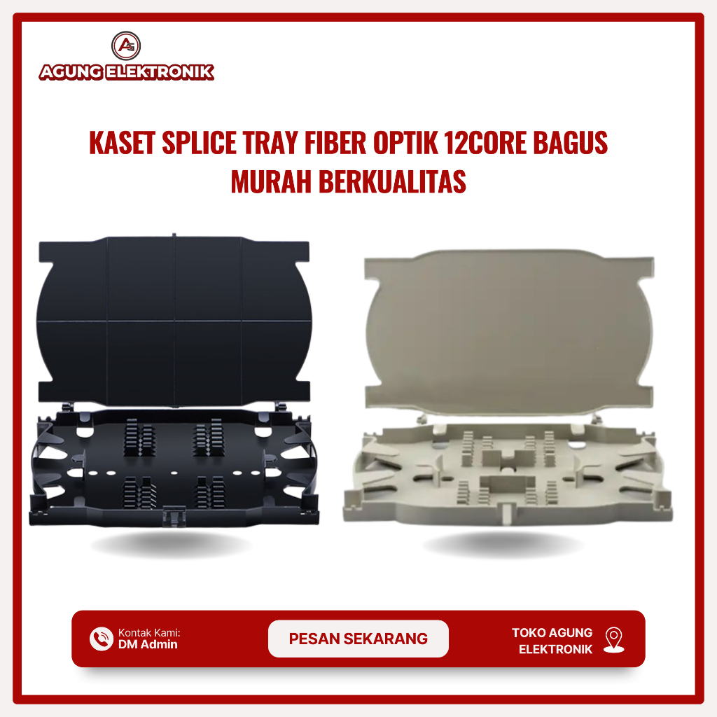 KASET SPLICE TRAY FIBER OPTIK 12CORE BAGUS MURAH BERKUALITAS