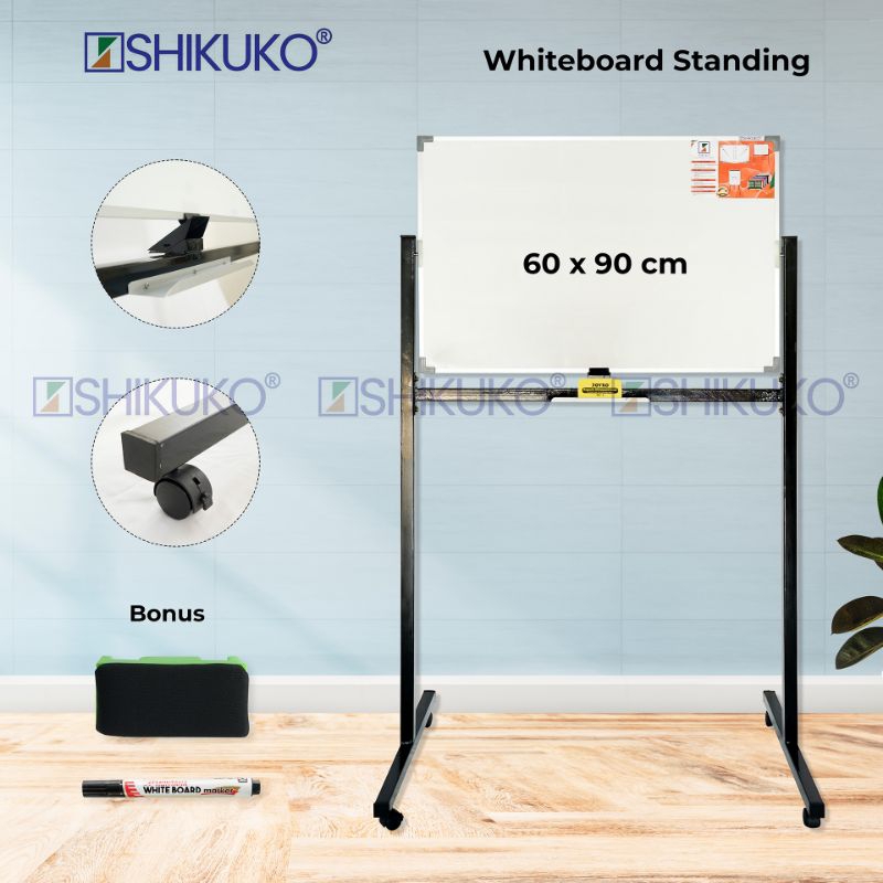 

Whiteboard Standing Kaki Shikuko Papan Tulis Whiteboard 60 x 90