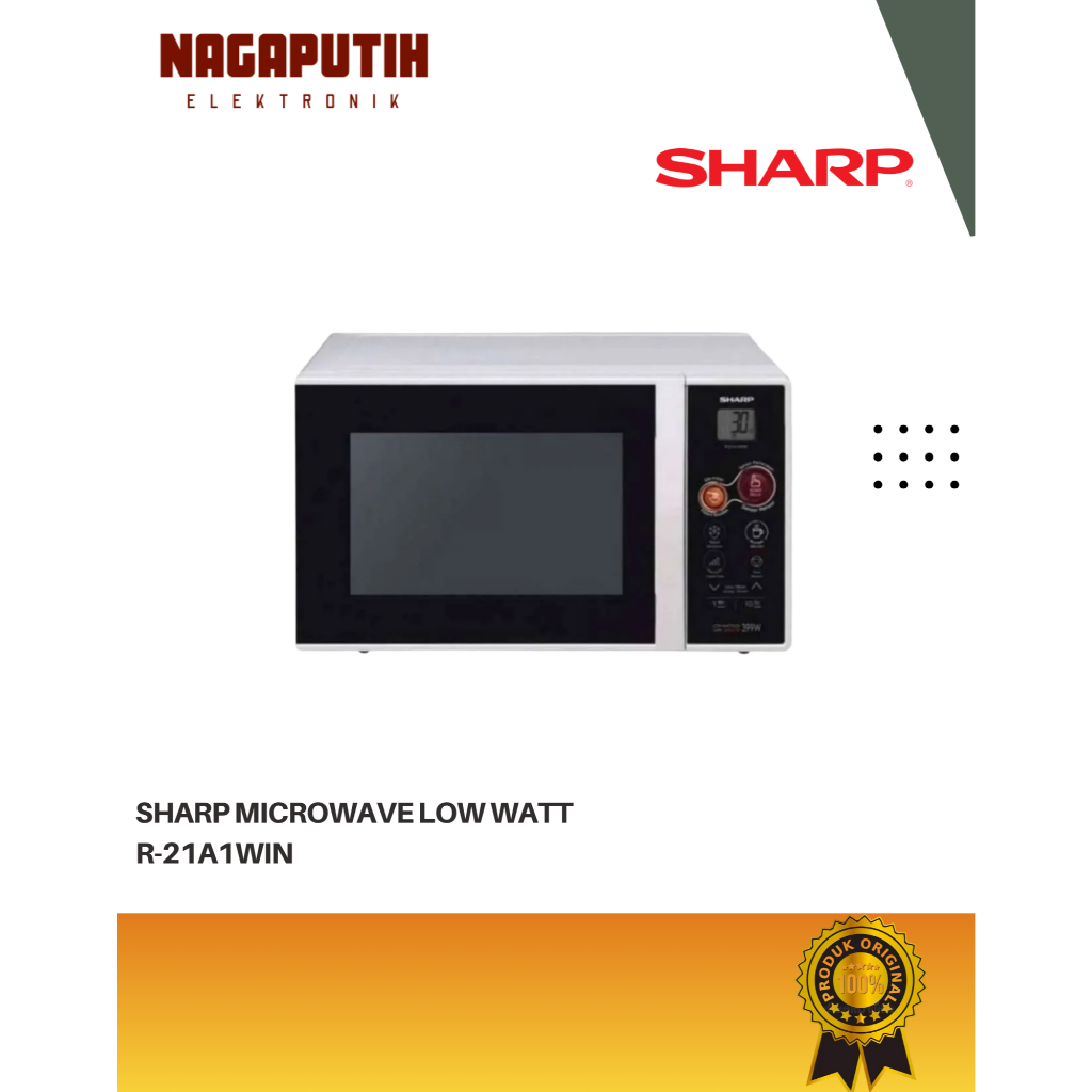 SHARP MICROWAVE R-21A1WIN LOW WATT GARANSI RESMI
