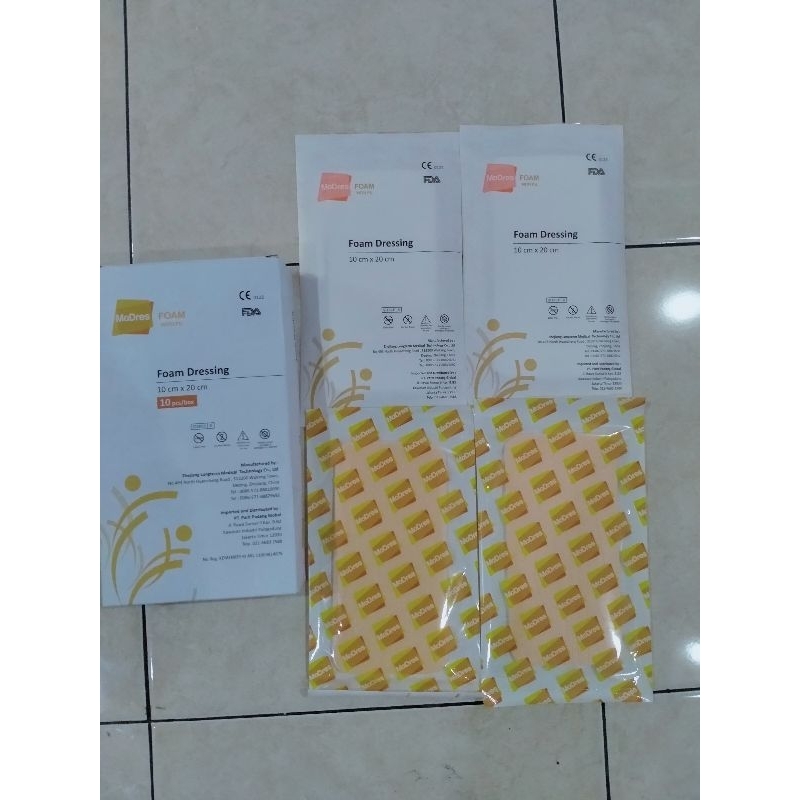 Modres Foam 10x20 With Pu / Modres Foam Dressing 10x20 With Pu ( Perpcs )