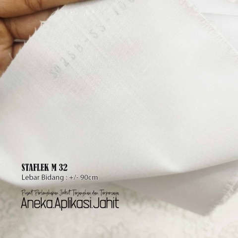 1 METER KAIN KERAS LEM MERK TANGERINE M 32