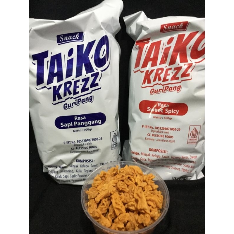 

COD TAIKO KREZZ GURIPANG SNACK VIRAL JAJANAN KHAS BANDUNG 500 GR HALAL RASA SAPI PANGGANG DAN SWEET SPICY TAIKO GURIPANG JAJANAN VIRAL