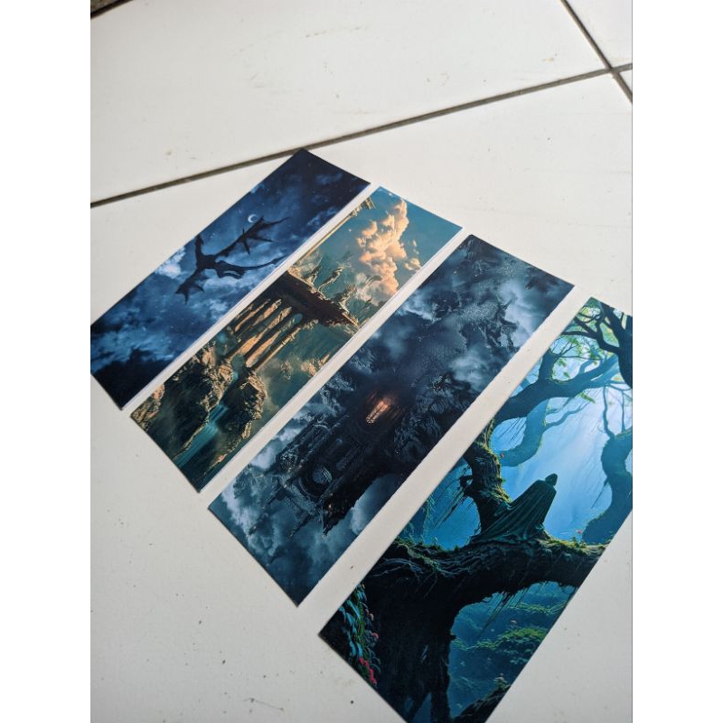 

[4 pcs] Pembatas Buku Fantasy (Bookmark)
