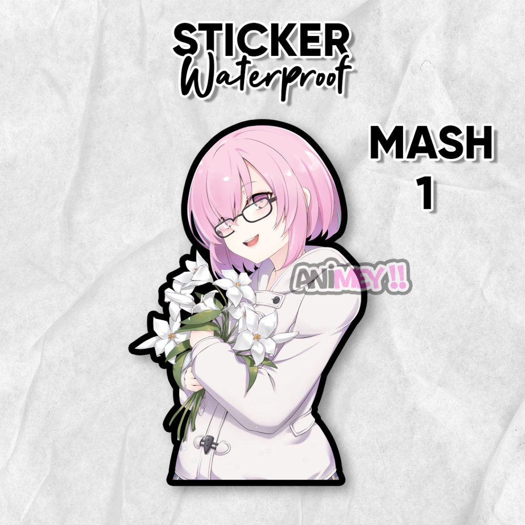 

Stiker Mash Kyrielight Game Fate Grand Order / Sticker Anime Waterproof