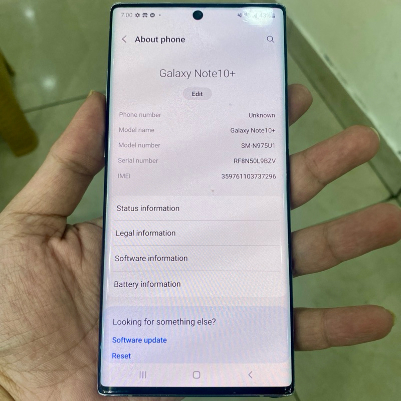 samsung note 10 plus 12 / 256 inter single sim snapdragon