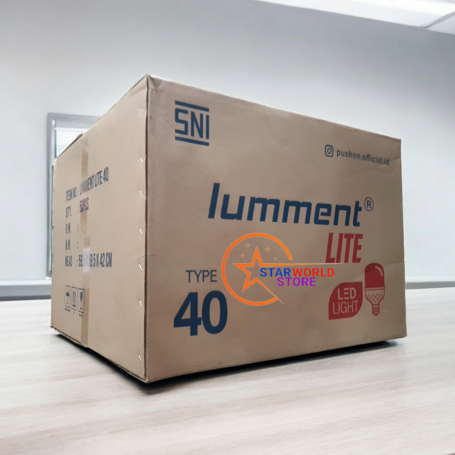 Paket 1 Koli Lumment LITE Lampu Bohlam LED 40 Watt / 1 DUS ISI 50 Pcs Lampu LED LUMMENT LITE 40W