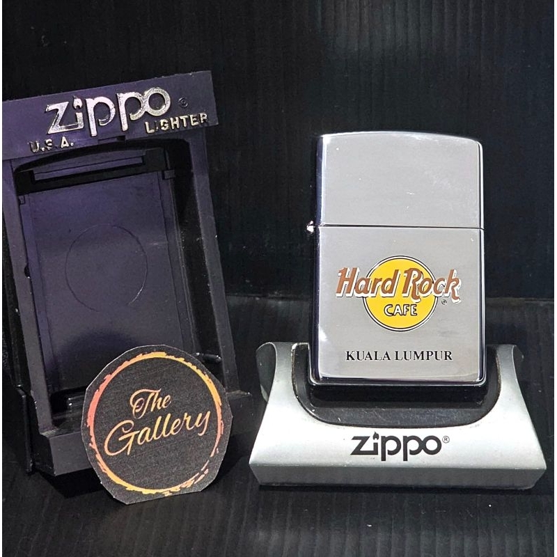 ⭐️⭐️⭐️⭐️⭐️ ORIGINAL ZIPPO OFFICIAL HARD ROCK CAFE KUALA LUMPUR TAHUN 1995 / XI RARE