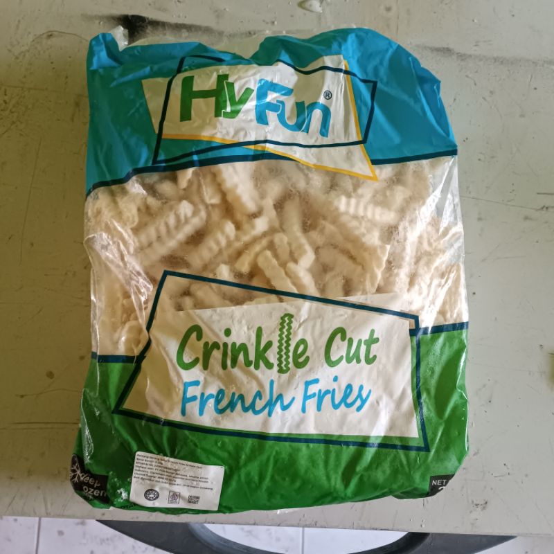 

Kentang goreng hyfun crinkle cut 2,5 kg