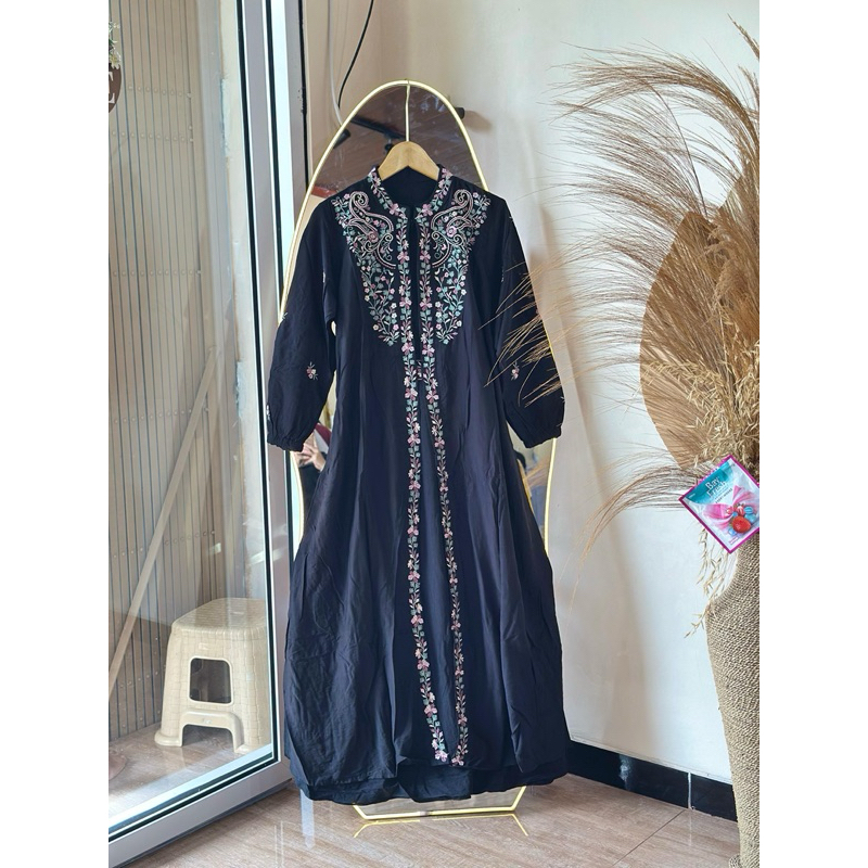 SYFBELL - Dress Linen Premium bordir