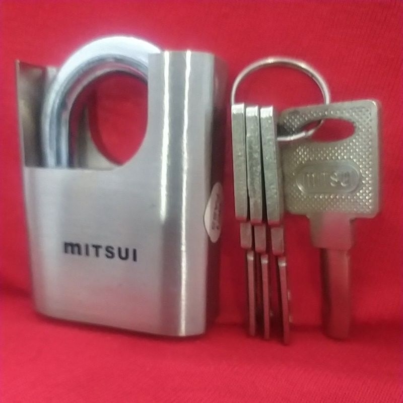 Gembok Mitsui MUPL 65 ,65mm ,4.anak kunci