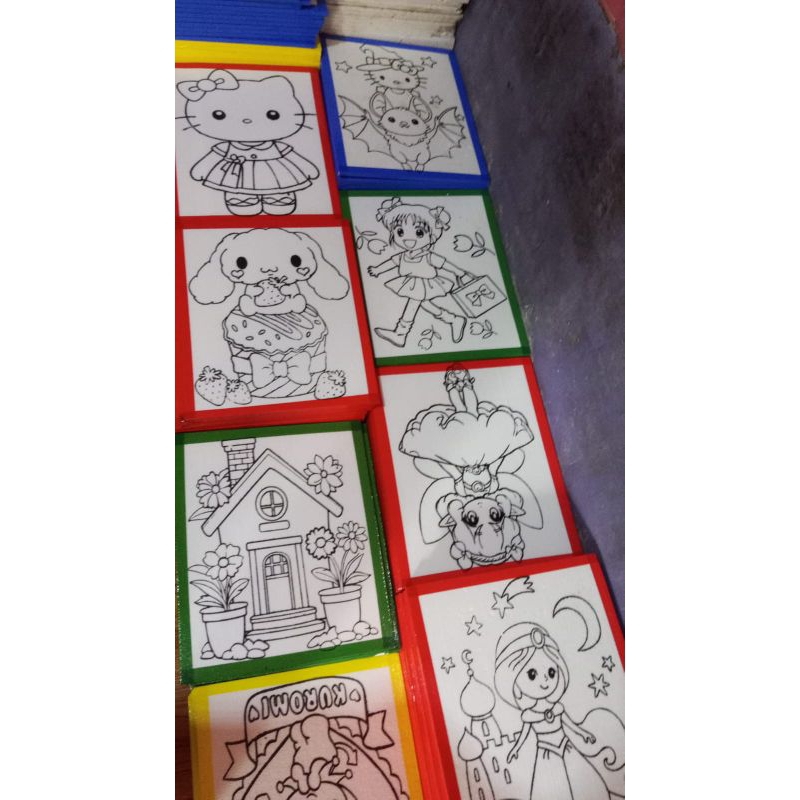 

( isi 50 pcs) styrofoam bergambar paket usaha ( gambar depan - belakang)