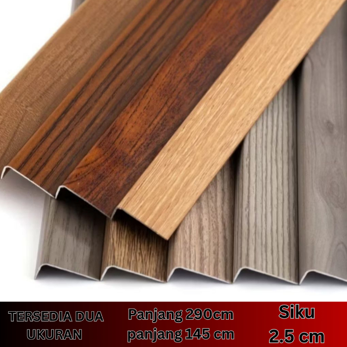 List Sudut Siku WPC Wallpanel Penutup Atas Bawah Sekat Dinding Kokoh