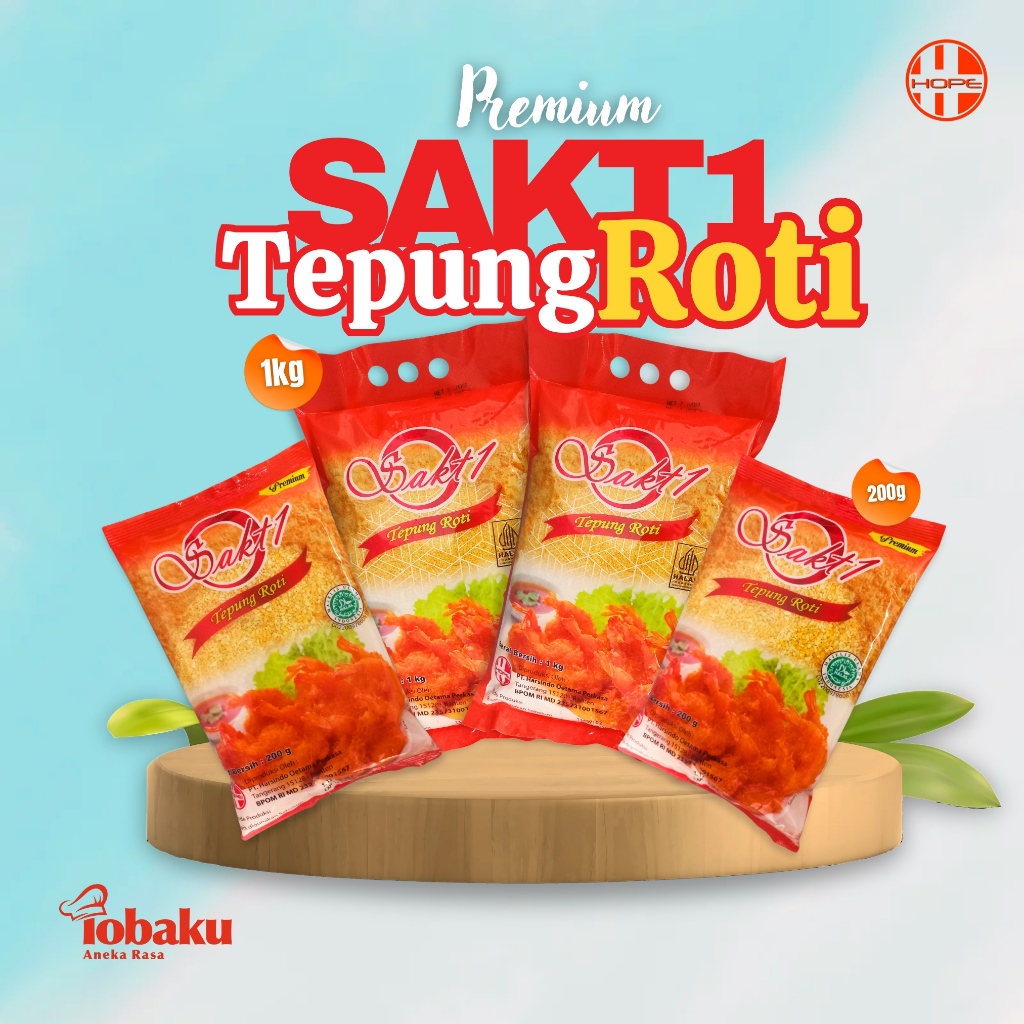 

SAKTI (SAKT1) Tepung Roti, Panir, Panko Premium Kemasan 200g &1000g _