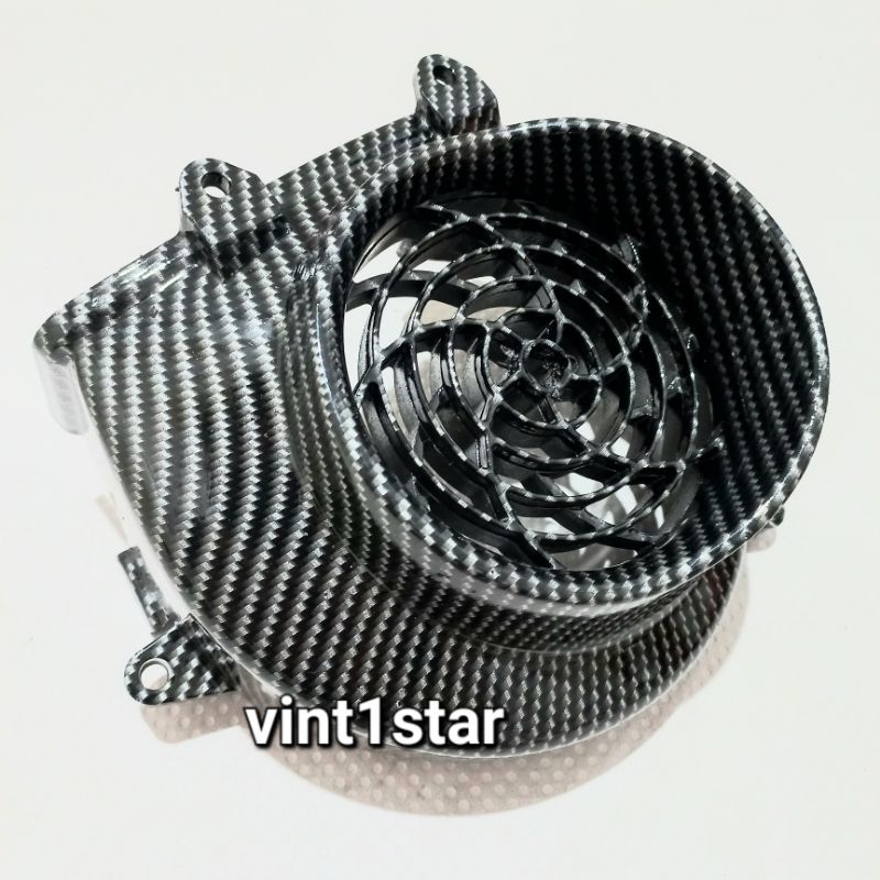 TUTUP KIPAS / COVER KIPAS CARBON HONDA BEAT FI / SCOOPY FI 2013 - 2014 - 2015