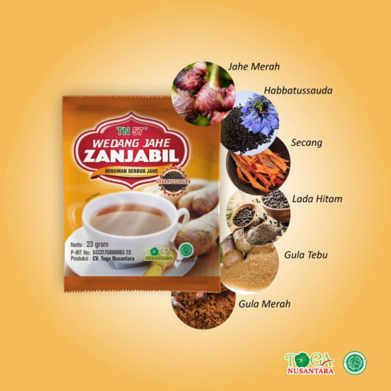 

Wedang Jahe Merah + Habbatussuda (isi 5 sachet)