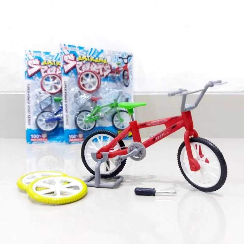 Miniatur Diecast figure Sepeda Finger Game Miniatur Sepeda BMX kado