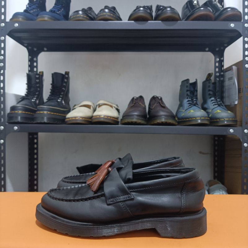 Dr Martens Adrian Tassel Loafer Black Original Size 41 docmart dr. martens leroy red arcadia loafers