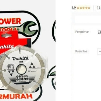 

DIAMOND WHEEL MAKITA D-67511 MATA GERINDA PISAU POTONG KERAMIK GRANIT