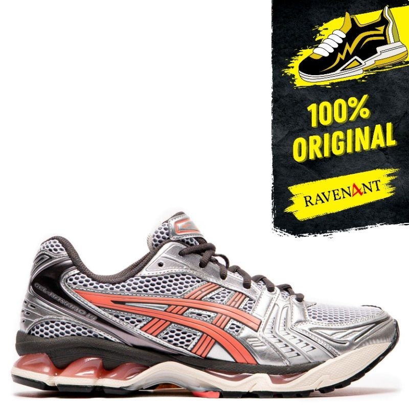 ASICS Gel-Kayano 14 White Papaya ORIGINAL - Sepatu Sneakers Pria/Wanita