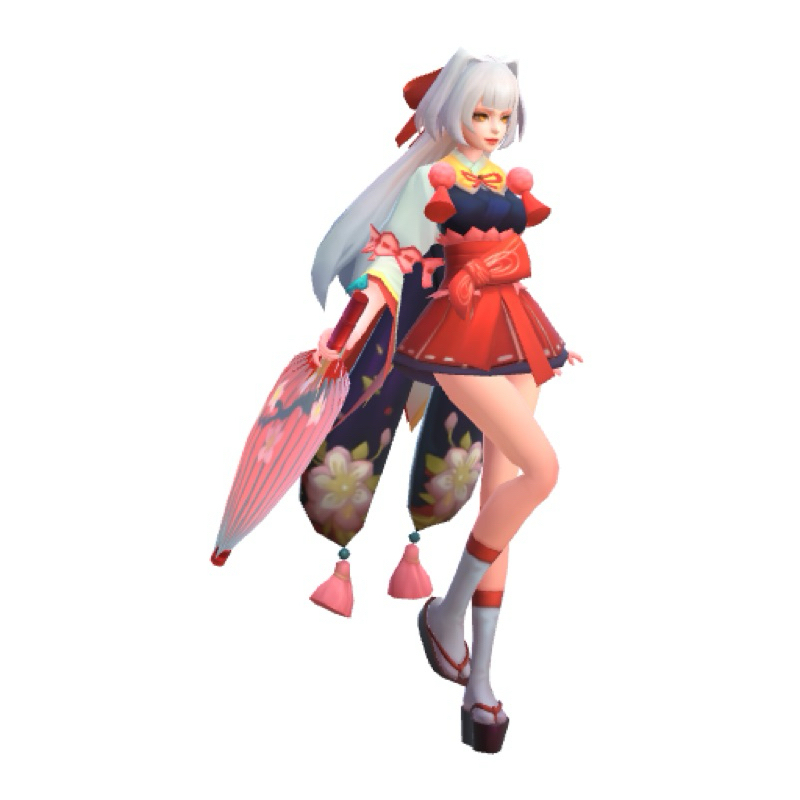 costume cosplay kagura cherry witch fullset sampai payung