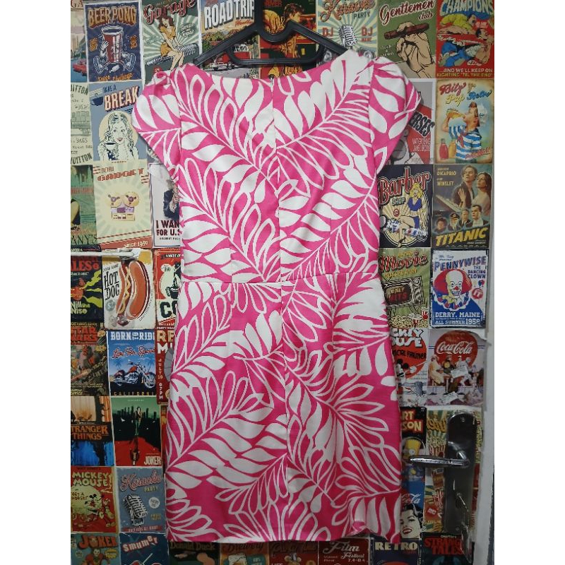 Dress Kate Spade Pink Putih