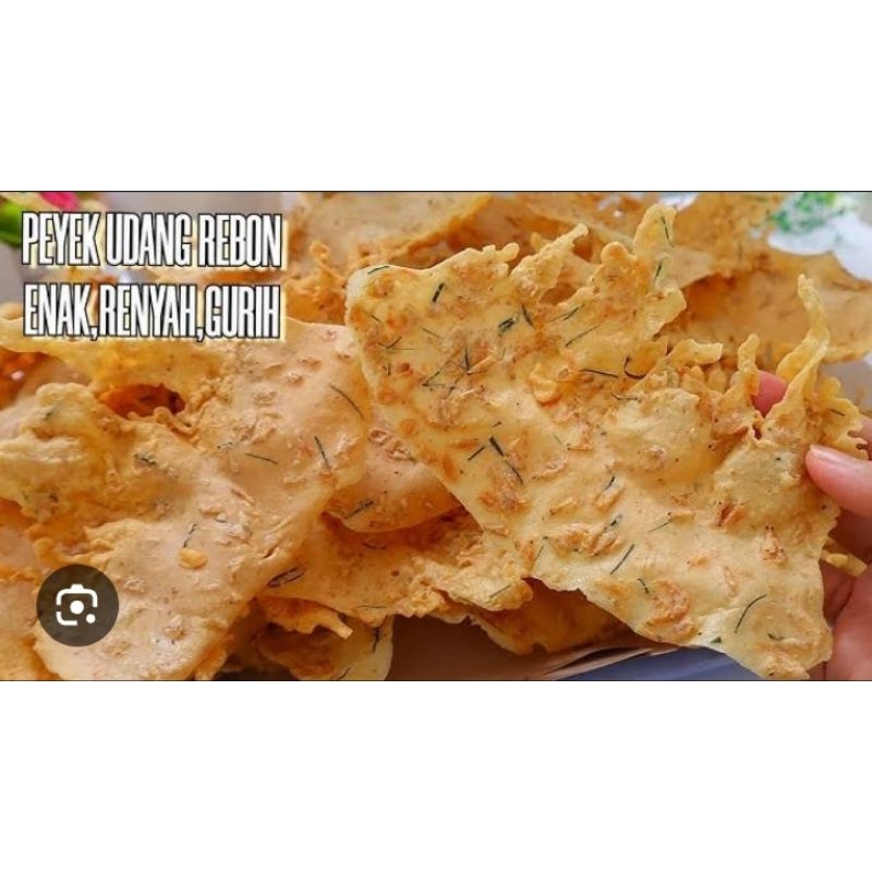 

Rempeyek rebon, kacang tanah 1 toples 5 liter